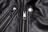 Genuine Leather Jacket Women Sheepskin fashion covered button Jaqueta De Couro Womens Coats And Jackets Winter 2016 Black