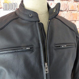 Genuine leather jacket men cowskin biker coats motorcycle jacket chaqueta moto hombre veste cuir homme cappotto free ship LT109