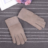 Genuine Leather Gloves for 4-8 year-old Children Winter Warm Wool Fur Gloves Minttens Natural Sheepskin Gloves for Kids