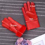 Genuine Leather Gloves for 4-8 year-old Children Winter Warm Wool Fur Gloves Minttens Natural Sheepskin Gloves for Kids