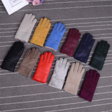 Genuine Leather Gloves for 4-8 year-old Children Winter Warm Wool Fur Gloves Minttens Natural Sheepskin Gloves for Kids