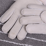 Genuine Leather Gloves for 4-8 year-old Children Winter Warm Wool Fur Gloves Minttens Natural Sheepskin Gloves for Kids