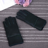 Genuine Leather Gloves for 4-8 year-old Children Winter Warm Wool Fur Gloves Minttens Natural Sheepskin Gloves for Kids
