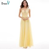 Dressv daffodil appliques long evening dress 2017 cheap a line sleeveless lace up chiffon formal prom party dress evening dress Dressv daffodil appliques long evening dress 2017 cheap a line sleeveless lace up chiffon formal prom party dress evening dress