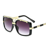 DRESSUUP Oversized Sunglasses Men Brand Designer Fashion Sun Glasses Shades Male Mirror Glasses Oculos De Sol Masculino