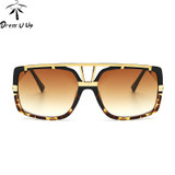 DRESSUUP Oversized Sunglasses Men Brand Designer Fashion Sun Glasses Shades Male Mirror Glasses Oculos De Sol Masculino