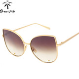 DRESSUUP 2016 Vintage Big Frame Cat Eye Sunglasses Women Brand Designer Gradient Sun Glasses Oculos De Sol Feminino Gafas DRESSUUP 2016 Vintage Big Frame Cat Eye Sunglasses Women Brand Designer Gradient Sun Glasses Oculos De Sol Feminino Gafas
