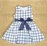 Dresses Baby Toddler Girl Kids Clothing Plaids Bownot Bow Cute Cotton Outfit Princess Clothing Dress Summer Girl