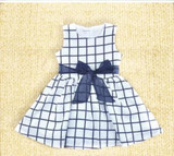 Dresses Baby Toddler Girl Kids Clothing Plaids Bownot Bow Cute Cotton Outfit Princess Clothing Dress Summer Girl