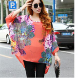 Dress New Design 2016 Camisas Mujer 6XL Plus Size Women Summer Clothing Bohemian Style Beach Women's Chiffon Dress Vestidos