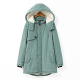 Dreamskull Women's Winter Hooded Coats Plus Size Fleece Lined Parkas Jacket