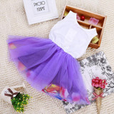 DreamShining Summer Baby Girl Dress Bow Floral Girls Princess Dresses Baby 1 Year Birthday Dress Ball Gown Children Clothes