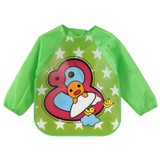 DreamShining Cartoon Baby Bibs Colorful Long Sleeve Apron Waterproof Toddler Feeding Bibs Burp Cloths Children Painting Clothes