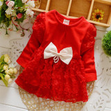 DreamShining Baby Girl Dress Long Sleeve Children Clothing Spring Kids Clothes Baby Girl Princess Dress For Party Birthday