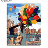 DRAWJOY Painting Calligraphy Framed Picture Painting By Numbers Home Decor DIY Oil Painting On Canvas For Living Room 40*50cm