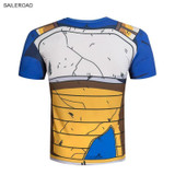 Dragon Ball T Shirt Men Clothes bodybuilding Tops Mens Slim Fit Cosplay 3D Compression Casual Cotton Short Tees Shirt Homme