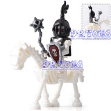 DR.TONG Single Sale The Lord of the Rings Medieval Castle Knights Rome Knights Skeleton Horses Building Bricks Blocks Toys Gifts