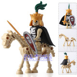 DR.TONG Single Sale The Lord of the Rings Medieval Castle Knights Rome Knights Skeleton Horses Building Bricks Blocks Toys Gifts