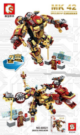 DR.TONG New Super Heroes Captain Avengers Iron Man Armor Hulk Bricks Iron Man Action Building Blocks Toys KID Gifts MK36 42 25
