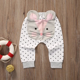 Adorable Kid Baby Cartoon Monster Pants Toddler Baby Boy Girl Cartoon Bottom Pants Harem Leggings Pants Trouser Unisex Long Pant
