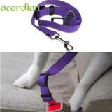 Adjustable Pet Cat Dog Car Safety Seat Belt Harness Vehicle Seatbelt Lead Leash for Dogs 8 Colours Free Shipping DROP SHIP