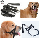 Adjustable Pet Mask Bark Bite Mesh Dog Mouth Muzzle Grooming Anti Stop Chewing Harness Leash Dog Muzzle