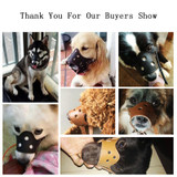 Adjustable Leather Dog Muzzle Anti Bark Bite Chew Dog Training Products For Small Medium Large Dogs Outdoor Pet Products XS-XL