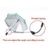 Adjustable Baby Stroller Umbrella Pushchair Pram Sunshade Canopy Anti UV Parasol Umbrella Stand Rain Cover Outdoor Rain Gear