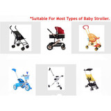 Adjustable Baby Stroller Umbrella Pushchair Pram Sunshade Canopy Anti UV Parasol Umbrella Stand Rain Cover Outdoor Rain Gear