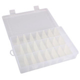 Adjustable 24 Compartment Plastic Storage Box Jewelry Earring Case Wholesale Free Shipping 30Raug2 #3T5