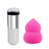 AddFavor 2pcs Makeup Set Kit Foundation Powder Makeup Brushes BB Cream Contour Brush Cosmetic Sponge Puff Beauty Tools