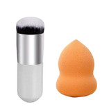 AddFavor 2pcs Makeup Set Kit Foundation Powder Makeup Brushes BB Cream Contour Brush Cosmetic Sponge Puff Beauty Tools