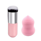 AddFavor 2pcs Makeup Set Kit Foundation Powder Makeup Brushes BB Cream Contour Brush Cosmetic Sponge Puff Beauty Tools