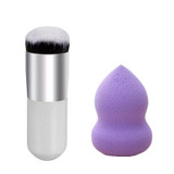AddFavor 2pcs Makeup Set Kit Foundation Powder Makeup Brushes BB Cream Contour Brush Cosmetic Sponge Puff Beauty Tools