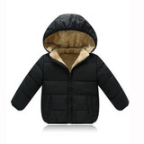 Actionclub Winter Thickening Children Clothing Cotton Hooded Baby Girls Boys Winter Outwear Pure Color Coat Kids Winter Clothing
