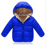 Actionclub Winter Thickening Children Clothing Cotton Hooded Baby Girls Boys Winter Outwear Pure Color Coat Kids Winter Clothing