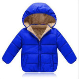 Actionclub Winter Thickening Children Clothing Cotton Hooded Baby Girls Boys Winter Outwear Pure Color Coat Kids Winter Clothing