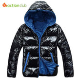 ACTIONCLUB Winter Jackets For Men Warm Jacket Men Overcoat Parka Casual Jackets Hooded Winter Coats New top Quality Black Down