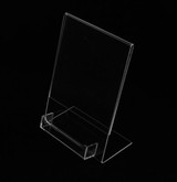 Acrylic sign clip Datasheet leaflet sign label holder frame desktop table name card holder display rack