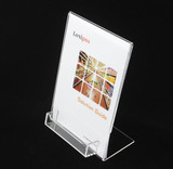 Acrylic sign clip Datasheet leaflet sign label holder frame desktop table name card holder display rack