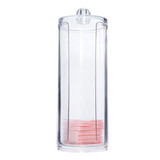 Acrylic Cotton Swab Organizer Box Portable Round Container Storage Case Make up Cotton Pads Q-tip Box For Home Hotel Office EHO