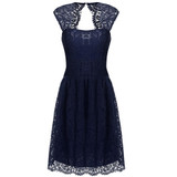 ACEVOG Women 2017-2017 summer lace dress for women casual elegant high waist Black 5 color S/M/L/XL/XXL sexy vestidos