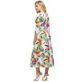 ACEVOG Brand Summer Dress Women Retro Vintage Rockabilly Floral Print Swing Dresses Elegant Tunic Feminin Vestidos S - XXL