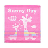 Cartoon Baby Saliva Towel Baby Handkerchief Infant Cartoon Giraffe Pattern Face Wash Towel Soft Handkerchiefs Kids Bathing Towel