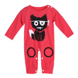 Cartoon Baby Romper Spirng Autumn Long Sleeve Little Monster Baby Boy Girl Romper Infant Warm Jumpsuit Kids Cotton Clothes