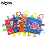 Cartoon Baby Calm Toy Baby Appease Towel Grasping Baby Hand Towels Comforting Taggies Infant Interactive Toys Square Newborn