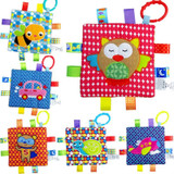Cartoon Baby Calm Toy Baby Appease Towel Grasping Baby Hand Towels Comforting Taggies Infant Interactive Toys Square Newborn