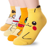 Cartoon Anime Pokemon Pikachu Women Short Cute Sock art Socks Women Lady Girl Summer Cotton kiss Sock ankle meias sox Pokemon