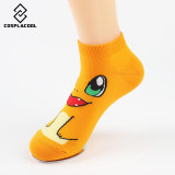 Cartoon Anime Pokemon Pikachu Women Short Cute Sock art Socks Women Lady Girl Summer Cotton kiss Sock ankle meias sox Pokemon