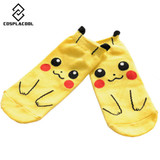 Cartoon Anime Pokemon Pikachu Women Short Cute Sock art Socks Women Lady Girl Summer Cotton kiss Sock ankle meias sox Pokemon